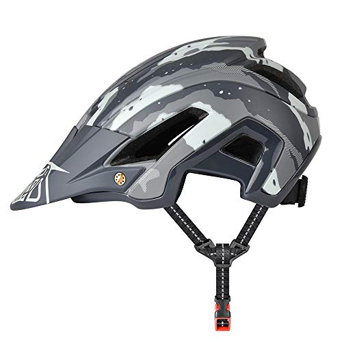 YieJoya Fahrradhelm, leicht, 300 g, 56-61 cm, mit abnehmbarem Sonnenvisier, verstellbare Passform, 15 Vetns Mountainbike-Helm für Erwachsene und Damen, Unisex von YieJoya