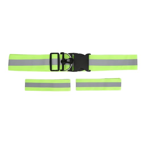 Yinhing Reflektierendes Laufausrüstungsset mit Armband, Verstellbarer Reflektierender Schärpe, Sicherheitsgurt für Sichtbarkeitsgürtel für Nächtliches Laufen, Reflektierende Schultergurte von Yinhing