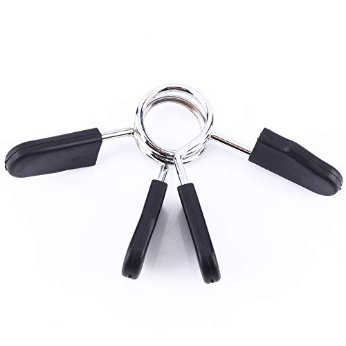 Yinhing Spring Collar Clip, 2Pcs Standard 25mm Barbell Dumb Bell Lock Clamps Barbell Bar Clamp Dumbbell Lock Buckle, Weightlifting Accessories Spring Clip Collars von Yinhing
