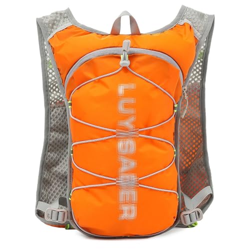 Fahrrad Rucksack, Lightweight Water Backpack, Laufrucksack für Wandern Klettern, Fahrradfahren, Laufsport, Camping(Color:Orange) von Yinova