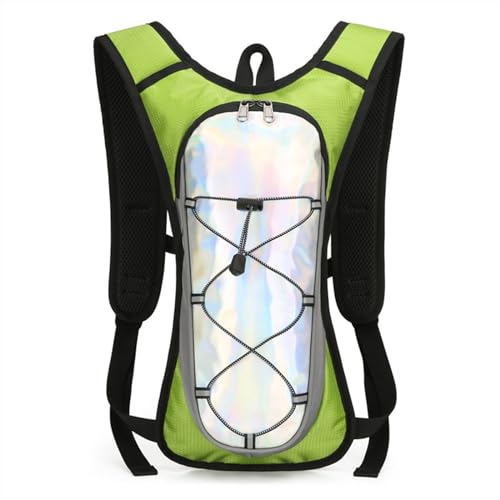 Fahrradrucksack, Professional Running Hydration Vest Pack, Rucksack Outdoor für Draußen Sport, Laufen, Radfahren, Wandern, Bergsteigen, Skifahren(Color:Green) von Yinova