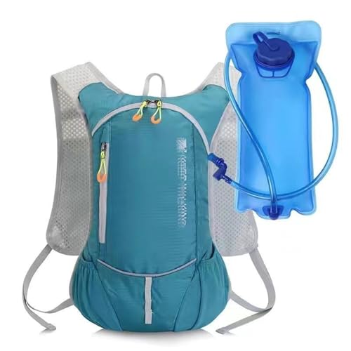 Fahrradrucksack, Rucksack mit Trinksystem, trinkblase Rucksack für Reisen Wandern Camping(Color:Green1) von Yinova