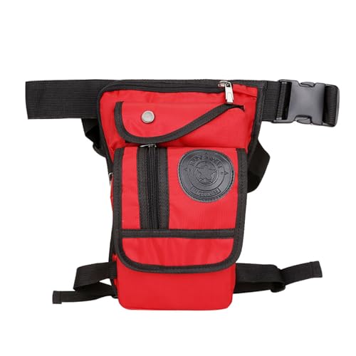 Gürteltasche, Wasserdicht & Verstellbar Brusttasche, Doggy Bag für Running, Bauchtasche für Wandern Training im Freien (Color : Red, Size : One Size) von Yinova