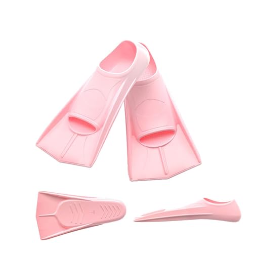 Trainingsflossen Mädchen Jungen, Leichte Tauchen Tauchflossen, Flossen Für Erwachsene Männer Frauen Kinder -Pink||XL von Yinova