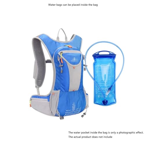 Trinkrucksack Fahrradrucksack, Professional Running Hydration Vest Pack, Hydration Rucksack für Wandern Trailrunning Radfahren Joggen(Color:Black) von Yinova