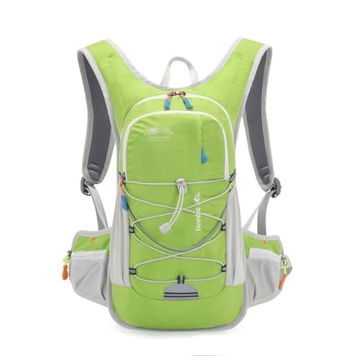Trinkrucksack Fahrradrucksack, Professional Running Hydration Vest Pack, Hydration Rucksack für Wandern Trailrunning Radfahren Joggen(Color:Green 1) von Yinova