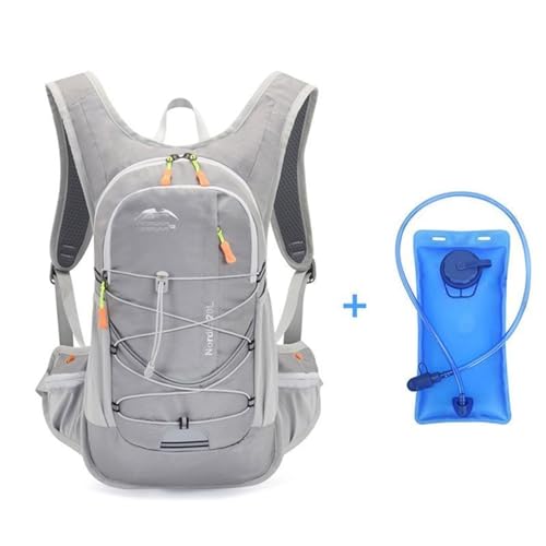 Trinkrucksack Fahrradrucksack, Professional Running Hydration Vest Pack, Hydration Rucksack für Wandern Trailrunning Radfahren Joggen(Color:Grey3) von Yinova