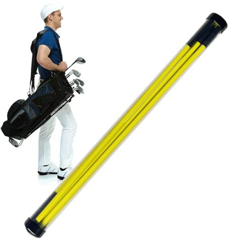 Yiurse Golf-Trainingsstäbe – Swing-Trainer-Werkzeug, faltbare Golfschläger-Ausrichtung für Schwung-Trainingshilfe, Golf-Trainingsgeräte für Golfer von Yiurse