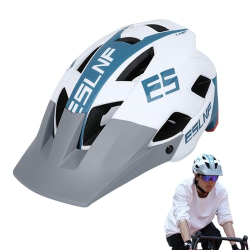 Yiurse Helme für Erwachsene,Fahrradhelme - Fahrrad-Kopfbedeckung mit Abnehmbarer Krempe,Fahrradhelme für Erwachsene, schützende, atmungsaktive Ausrüstung, für E-Bike, Rennradfahren von Yiurse