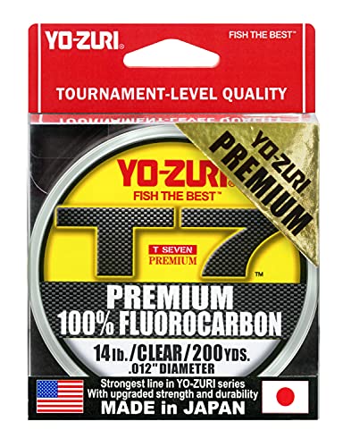 Yo-Zuri Unisex-Erwachsene T7 Premium 200yd Fluorocarbon Schnur, farblos von Yo-Zuri