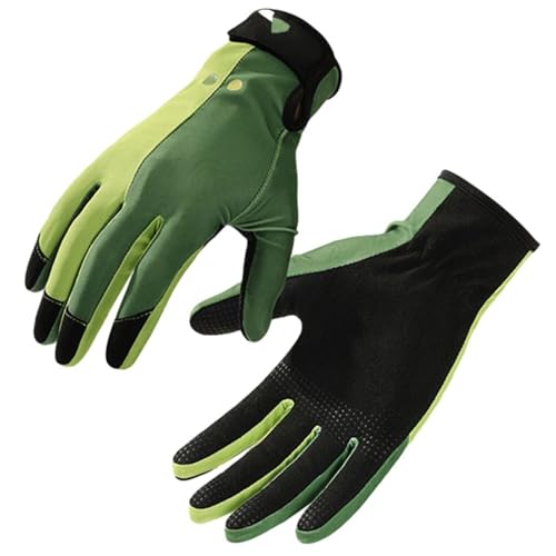 YoGaes Tauchhandschuhe Tauch-Schnorchel-Handschuhe, tragbare Paddel-Surf-Handschuhe, leicht, Kratzfest, rutschfest, Bequeme Wassersportausrüstung Neoprenhandschuhe (Color : Green, Größe : XL) von YoGaes