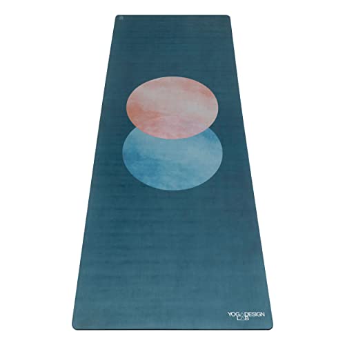Yoga Design Lab Combo Yogamatte | rutschfest, Matte/Handtuch, Guter Halt bei viel Schweiß, Naturkautschuk | mit Tragegurt (Atlas, 5.5mm) von Yoga Design Lab