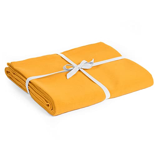 Yoga Studio Ys/Organic/Blanket/Yellow Yoga-Decke aus Bio-Baumwolle, Gelb, Regular von Yoga Studio