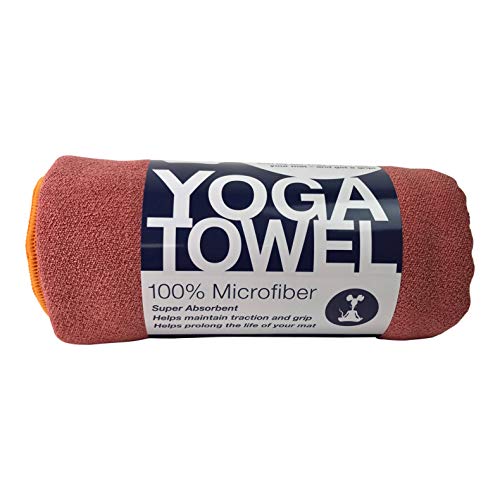 YogaRat Yoga-Handtuch in Matten- und Händehandtuchgrößen Medium Mat Size - Ember/Sun von YogaRat