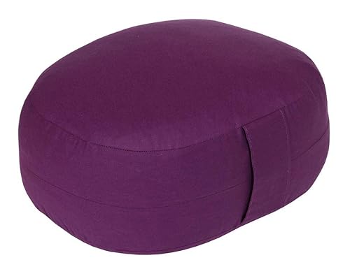 Yogabox Meditationskissen/Yogakissen oval Made in Germany, aubergine von Yogabox