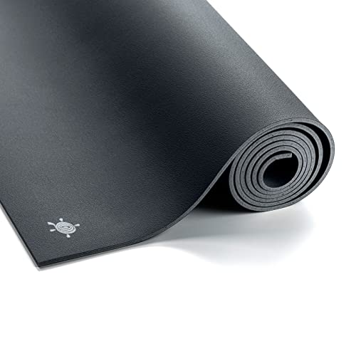 Yogabox Naturkautschukmatte KURMA GECO 6mm 185 x 66 x 0,6 cm, anthrazit, 185 cm von Yogabox