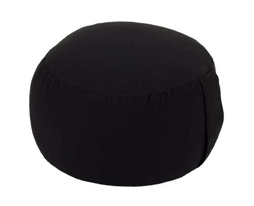 Yogabox Yogakissen Glückssitz® Basic small D - regional hergestellt, Buchweizenschalen, schwarz von Yogabox