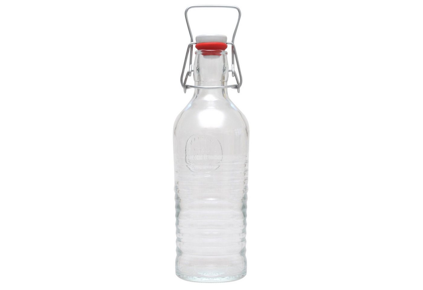 Yogishop Trinkflasche Yogabottle vintage, 0,75 l, Bügelglasflache mit zeitlosem Design im Retro-Look, hohe Qualität. von Yogishop