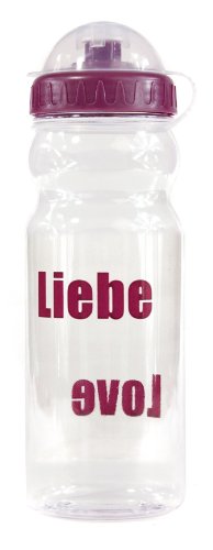 Yogistar Trinkflasche Liebe Love - Transparent Rot von Yogistar