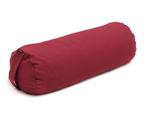 Yogistar Yoga-Bolster Yin - Standard - Rund Bordeaux von Yogistar