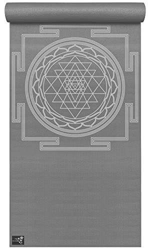 Yogistar Yogamatte Basic Sri Yantra, Graphit von Yogistar