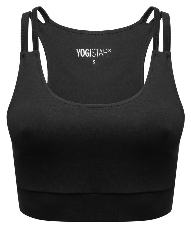 Yogistar Yogatop Yoga-Bra Ala - Active Fit - black (Standard, 1-tlg) von Yogistar