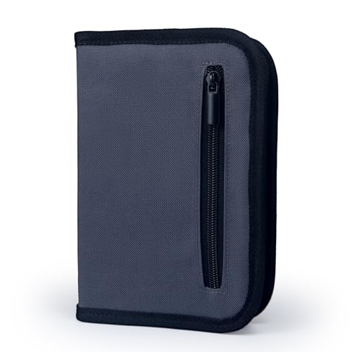 Yommie Federmäppchen Federtasche Canvas Federmappe Jungen Mit Reißverschluss Schulmäppchen Mädchen Federschachtel Schlamppermäppchen Teenager Stifteetui Mäppchen Schule Graphite von Yommie