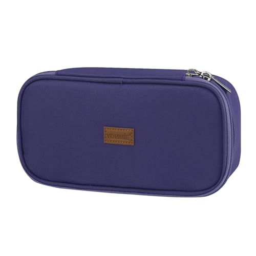 Yommie Federmappe Erwachsene Federmäppchen Mädchen Mäppchen Federtasche Erwachsene Single Etui Schlampermäppchen Organizer Aesthetic Für Teenager Jungen Lila von Yommie