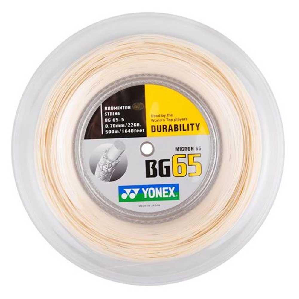 Yonex Bg 65 500 M Badminton Reel String Beige 0.70 mm von Yonex