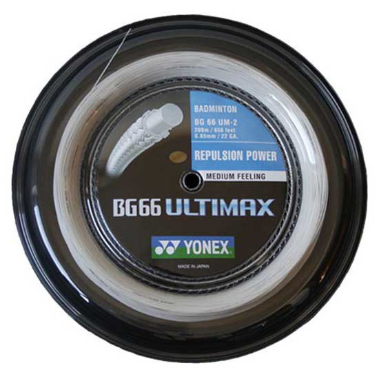 Yonex Bg 66 Ultimax 200 M Badminton Reel String Schwarz 0.65 mm von Yonex