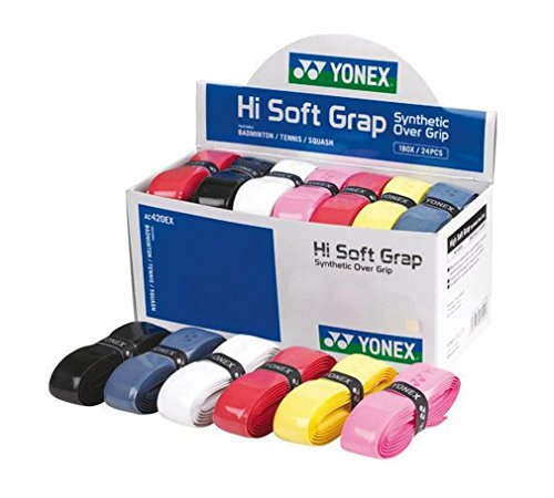 Yonex Hi-Soft Grip Assorted 24er Overgrip, Mehrfarbig, One Size von YONEX