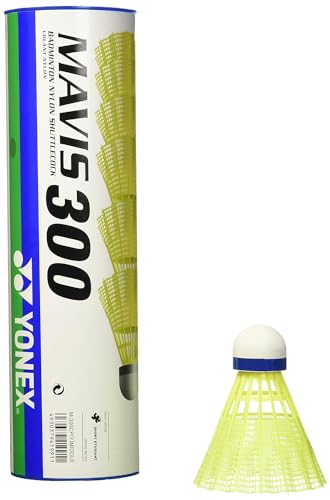 Yonex Mavis 300 Shuttlecock - Gelb (Gelb / Blau) - Set aus 6 von YONEX
