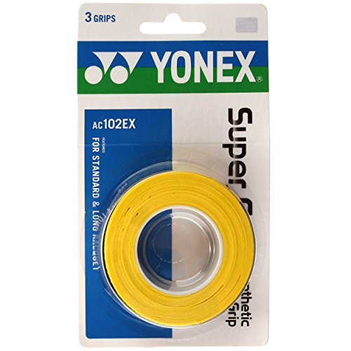 Yonex Overgrip Super Grap 3er, Gelb, 0196000121400000 von YONEX