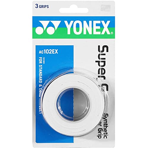 Yonex Overgrip Super Grap 3er, Weiß, 0196000121000000 von YONEX
