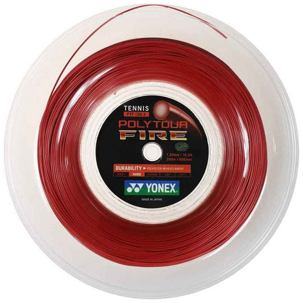 Yonex Poly Tour Fire 200 M Tennis Reel String Rot 1.20 mm von Yonex