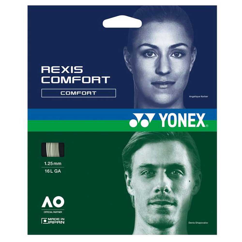 Yonex Rexis Comfort Tennis Single String 12 M Silber 1.30 mm von Yonex