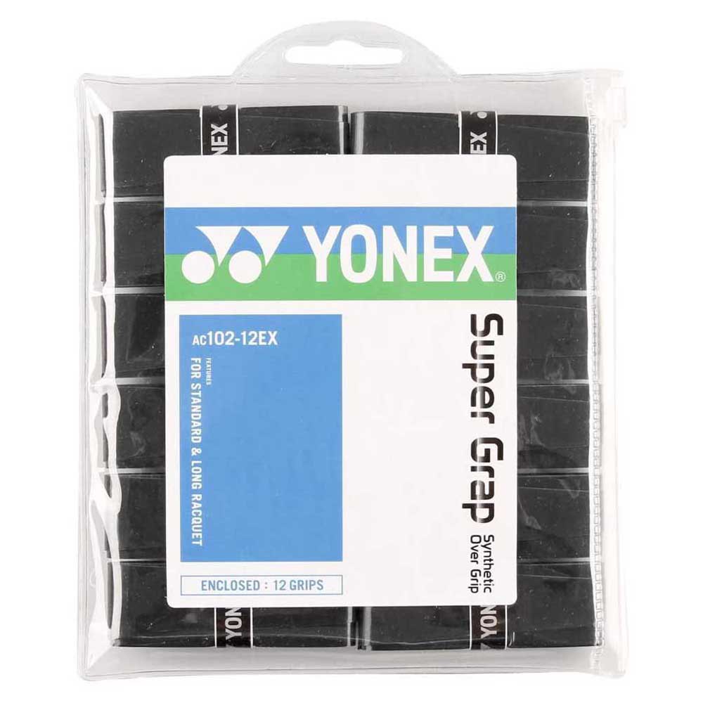 Yonex Super Grap Ac102ex Tennis Overgrip 12 Units Schwarz von Yonex