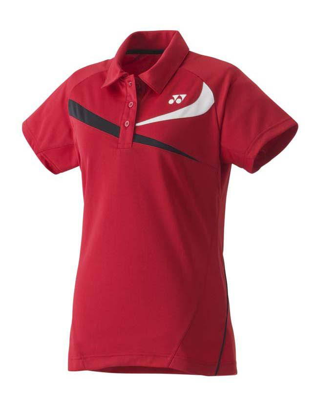 Yonex Team 20240 Short Sleeve Polo Shirt Rot M Frau von Yonex