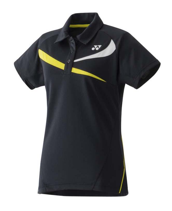 Yonex Team 20240 Short Sleeve Polo Shirt Schwarz S Frau von Yonex