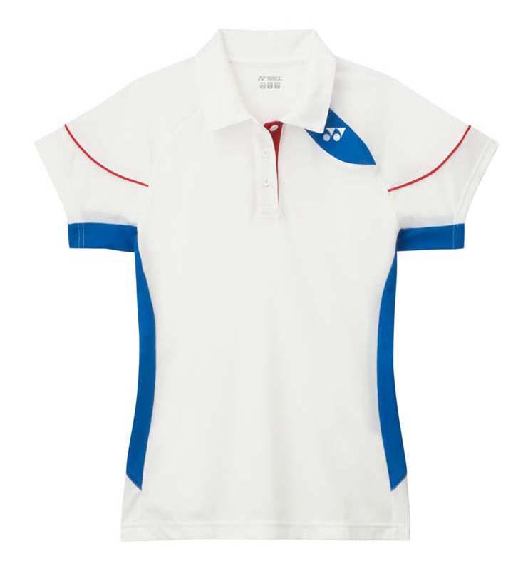 Yonex Team L2450ex Short Sleeve Polo Weiß,Blau XL Frau von Yonex