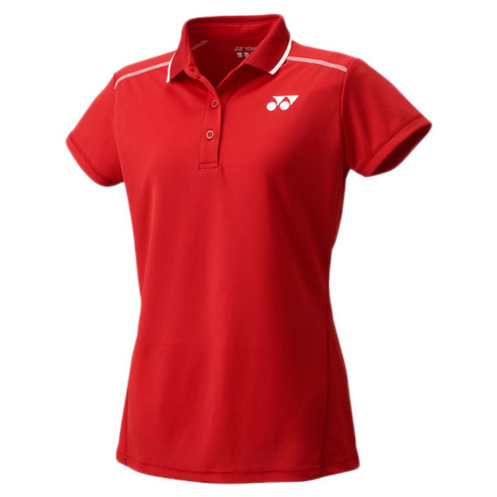Yonex Team Short Sleeve Polo Shirt Rot S Frau von Yonex