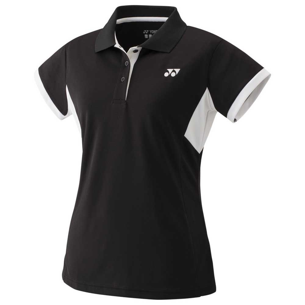 Yonex Team Short Sleeve Polo Shirt Schwarz XL Frau von Yonex