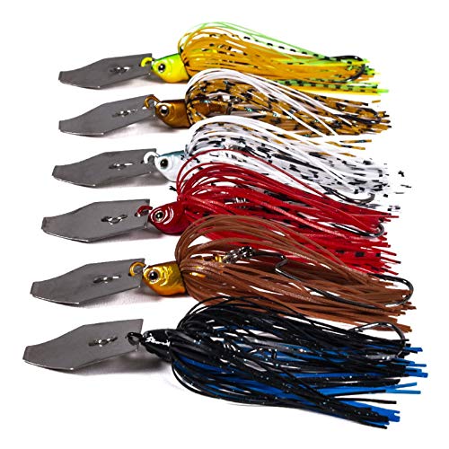 Yonphy Blade Jig Spinnköder, Kunstköder Set, Blade Angeln Jig Spinner Set, Hechtköder, Künstlicher Angelköder für Forelle, Barsch, Hecht, Döbel, Zander von Yonphy