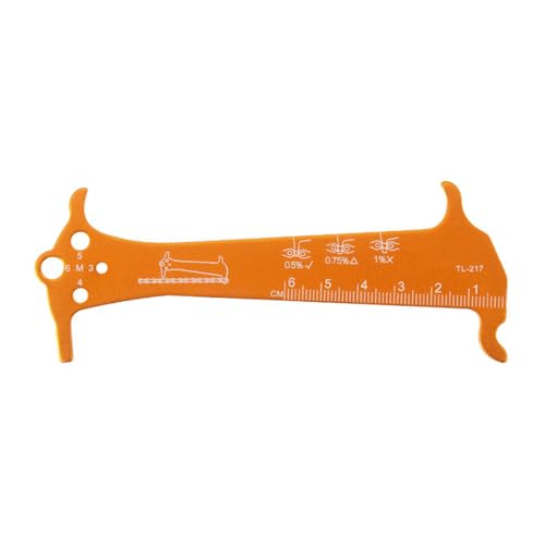 Yooghuge Fahrrad Kettenprüfer Rennrad Kettenverschleißindikatoren Messgerät Messlineal Werkzeug Fahrrad Ketten Reparatur Werkzeug von Yooghuge