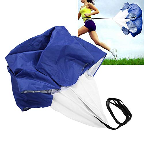 Running Speed ​​Chute Running Parachute, Widerstandstrainer Zur Verbesserung der Sprintgeschwindigkeit, Agilität, Fußball Drag Fallschirm, Geschwindigkeitstraining für Kinder und(Blau) von Yosoo Health Gear