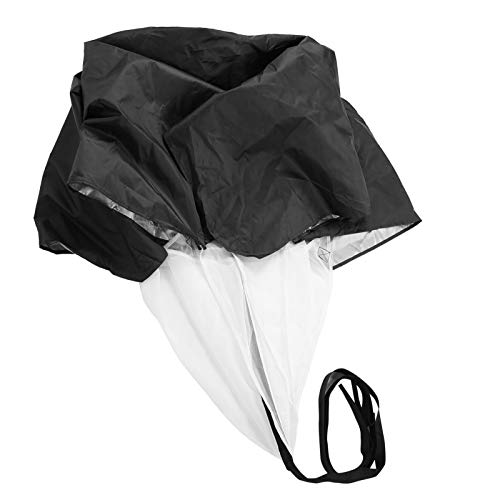 Running Speed ​​Chute Running Parachute, Widerstandstrainer Zur Verbesserung der Sprintgeschwindigkeit, Agilität, Fußball Drag Fallschirm, Geschwindigkeitstraining für Kinder und(Schwarz) von Yosoo Health Gear