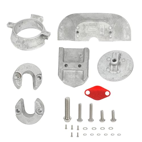 Yosoo Health Gear Aluminium-Anoden-Kit, 888756Q01 888756Q03 Hochfester Rostfreier Aum Z-Antrieb Marine Merr Aha Aluminium-Oxidationsbeständigkeit für Mercruiser Alpha 1 Generation 2 Z-Antriebe von Yosoo Health Gear