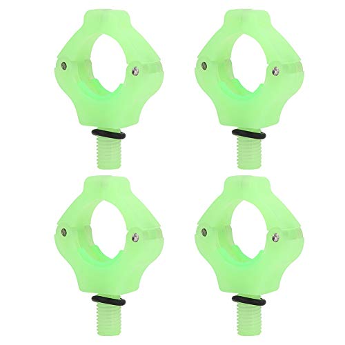 Angelruten-Halterungskopf, Magnetischer Angel-Halterungskopf, 4 Stück, Magnetischer Halterungskopf, Automatische Einstellung, Angelruten-Endstückhalter, Werkzeugzubehör (Grün) von Yosoo Health Gear