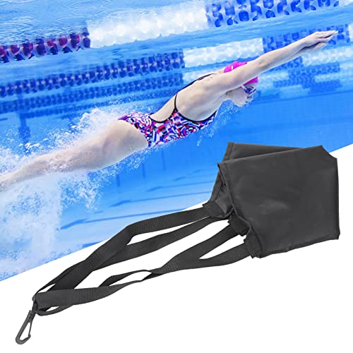 Yosoo Health Gear Schwimmwiderstandsgürtel mit Schwimmfallschirm, Krafttrainings Schwimmgürtel, Schwimmwiderstandsgürtel, Schwimmgurt(Zurück L) von Yosoo Health Gear