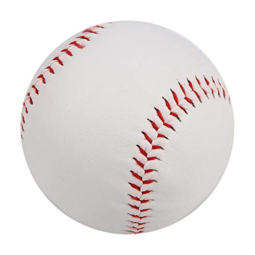 Yosoo Health Gear Soft Baseball, Weiß Sicherheit Baseball, Trainings Softball, Weiche Füllung, Übungstraining, PVC Handnäh Softball, für Den Einsatz zu Hause, in der Schule und Im Freien von Yosoo Health Gear